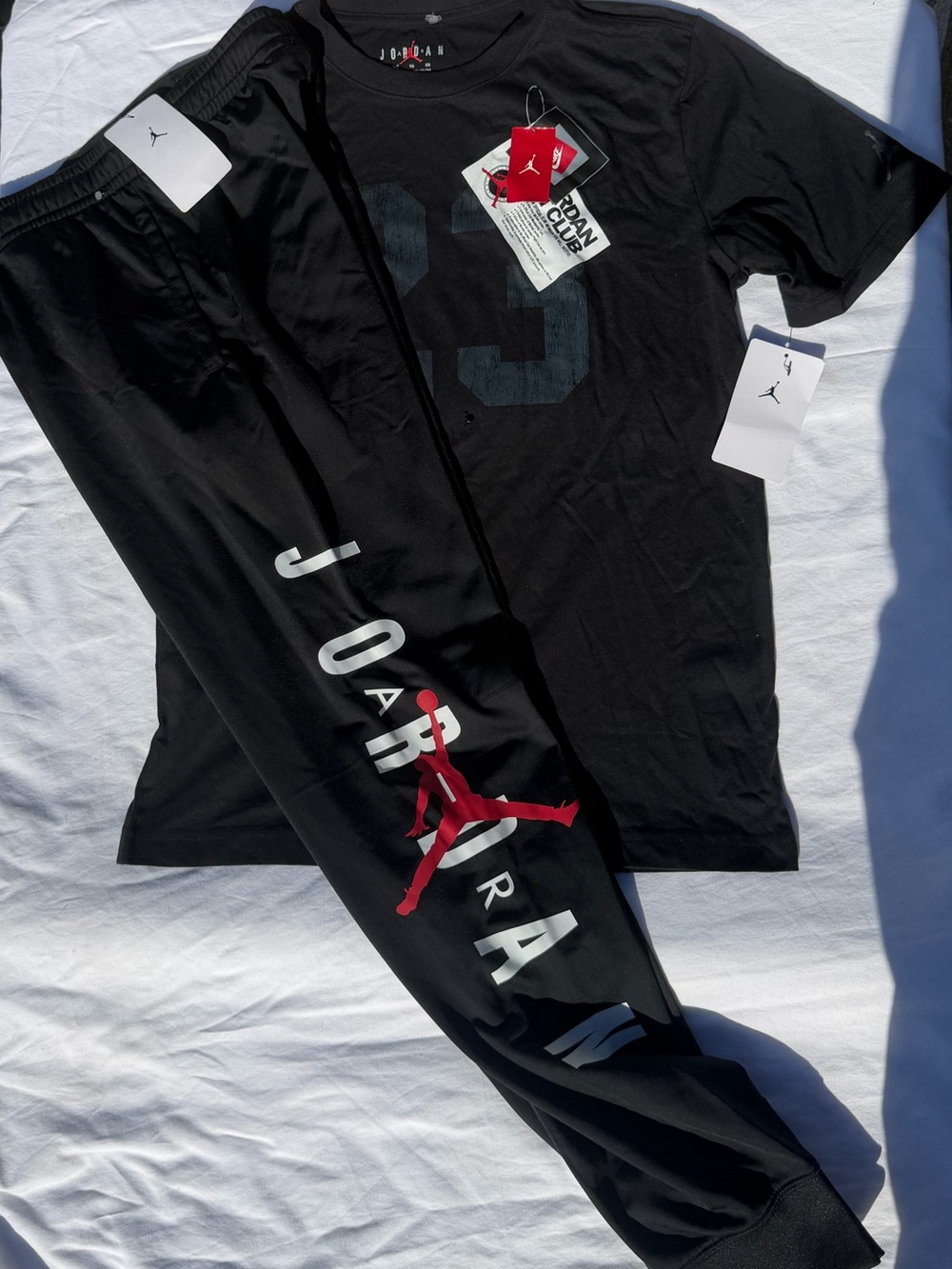 Jordan Boys Youth 2pc Warmer & Tee Set - XL